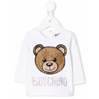 Moschino Kids Blusa 'Teddy Bear' - Branco