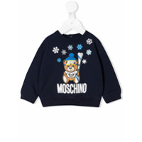 Moschino Kids Blusa 'Teddy Ski' - Azul
