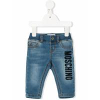 Moschino Kids Calça jeans Teddy Bear - Azul