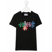 Moschino Kids Camiseta com logo - Preto