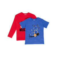 Moschino Kids Camiseta com logo - Vermelho