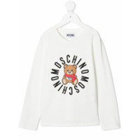 Moschino Kids Camiseta Toy Bear - Branco