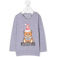 Moschino Kids Camiseta Toy Bear - Cinza