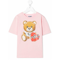 Moschino Kids Camiseta Toy Bear - Rosa