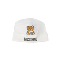 Moschino Kids Gorro com logo Teddy - Branco