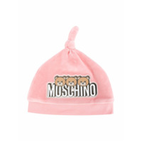 Moschino Kids Gorro com logo Teddy - Rosa