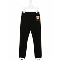 Moschino Kids Legging com logo - Preto