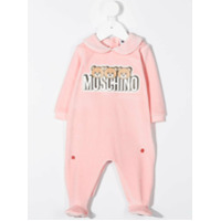 Moschino Kids logo print pajamas - Rosa