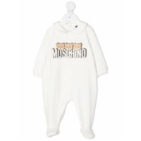 Moschino Kids logo print pyjama - Branco