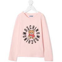 Moschino Kids logo-print sweatshirt - Rosa