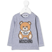 Moschino Kids long sleeve t-shirt - Cinza