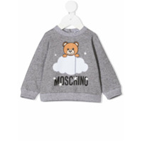 Moschino Kids Moletom Cloud Teddy - Cinza