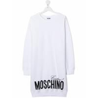 Moschino Kids Moletom longo - Branco