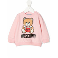 Moschino Kids Moletom Teddy Bear - Rosa