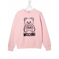 Moschino Kids Moletom Teddy Bear - Rosa
