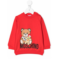 Moschino Kids Moletom Teddy Bear - Vermelho