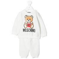 Moschino Kids teddy print tracksuit - Branco