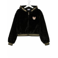 Moschino Kids Toy Bear hooded jacket - Preto