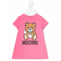 Moschino Kids Vestido com estampa - Rosa