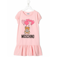 Moschino Kids Vestido Toy Bear - Rosa