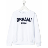 Msgm Kids Camisa com estampa Dream - Branco