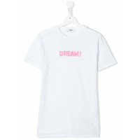 Msgm Kids Camiseta Dream! - Branco