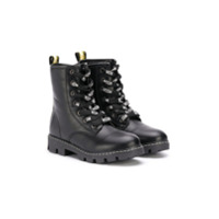 Msgm Kids lace-up ankle boots - Preto