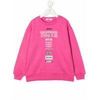Msgm Kids logo-print sweatshirt - Rosa