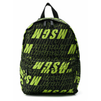 Msgm Kids Mochila com logo - Preto