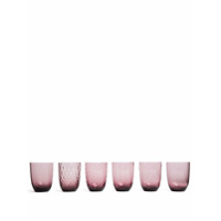 NasonMoretti Conjunto com 6 copos Idra - Rosa