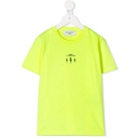 Neil Barrett Kids Camiseta com logo - Amarelo