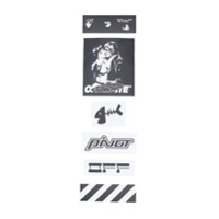 Off-White Conjunto de adesivos - Branco