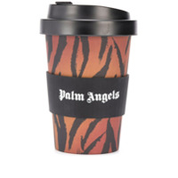 Palm Angels THERMAL CUP BROWN WHITE - Preto
