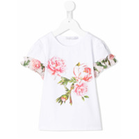 Patachou Camiseta com estampa floral - Branco