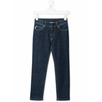 Paul Smith Junior Calça jeans slim - Azul