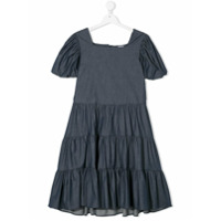 Piccola Ludo Vestido com amarração - Azul