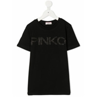 Pinko Kids Camiseta com logo - Preto