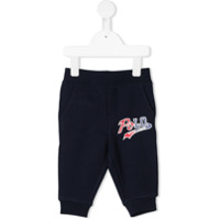 Ralph Lauren Kids logo detail track pants - Azul