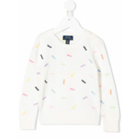 Ralph Lauren Kids Suéter com logo - Branco