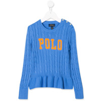 Ralph Lauren Kids Suéter de tricô - Azul