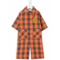 Raspberry Plum Macacão xadrez - Laranja