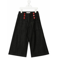 Simonetta Calça jeans pantalona - Preto