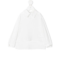 Simonetta Camisa de chiffon - Branco