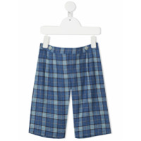 Siola check pattern pull-on shorts - Azul