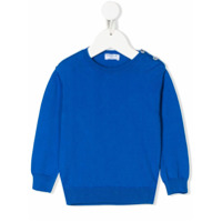 Siola Suéter decote careca de tricô - Azul