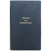 Smythson Caderno Travels and Experiences - Azul