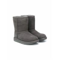 UGG Kids Ankle boot com pelos - Cinza