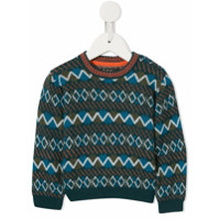 Velveteen Suéter Matthew de tricô - Azul