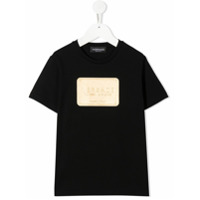 Young Versace Camiseta com logo - Preto