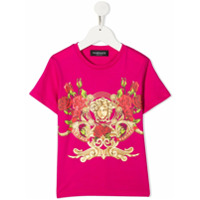 Young Versace Camiseta com logo - Rosa